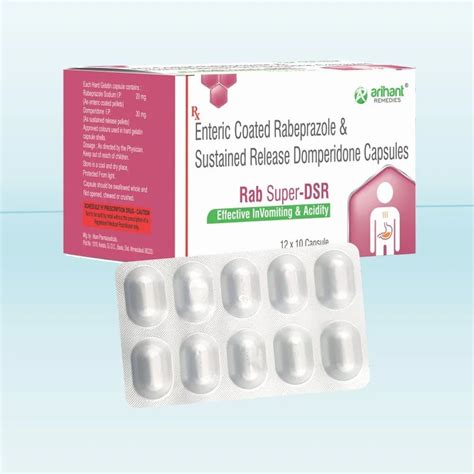 Rab Super DSR Capsule At Rs 650 Box Rabeprazole Domperidone Capsule