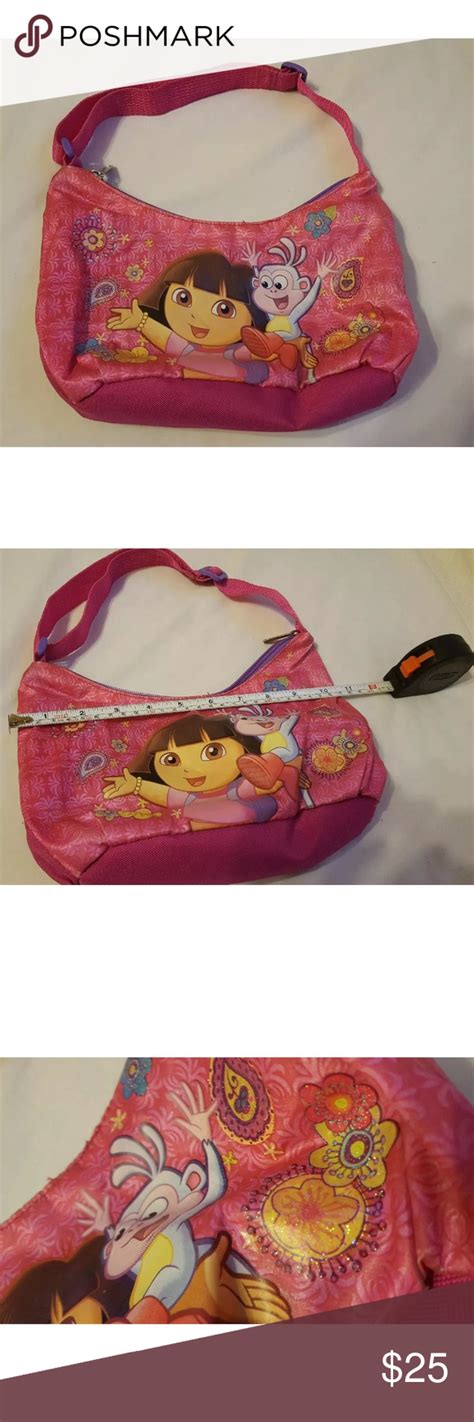 Nickelodeon Dora Explorer Pink Girls Purse Used Girls Purse Pink Girl Purses