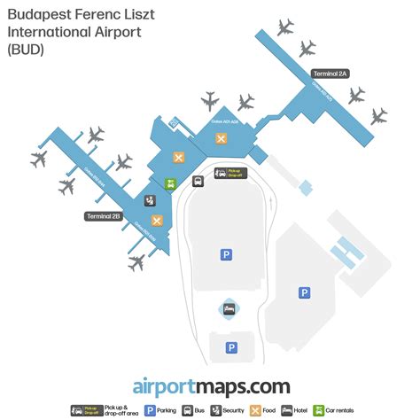Budapest Ferenc Liszt International Airport (BUD) – Terminal Map