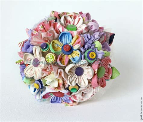 Букет из ткани Ситцевый букет – купить в интернет-магазине на Ярмарке ...