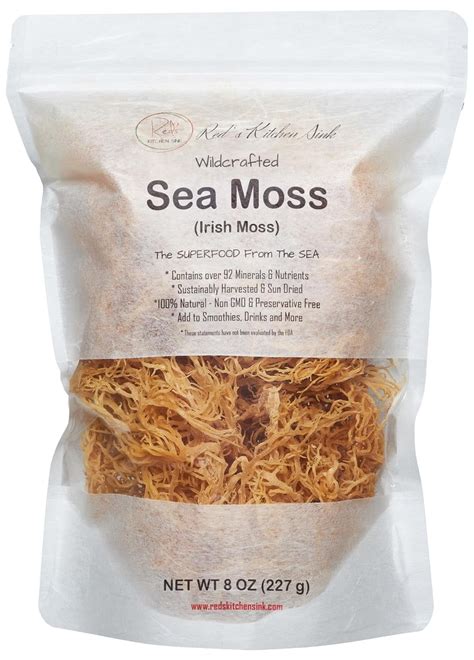 sea moss irish moss wildcrafted  natural raw dried   oz  seamoss gel