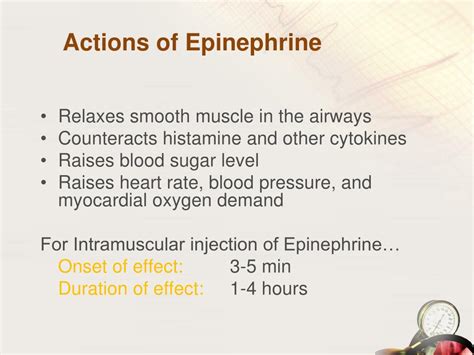 Ppt Epinephrine Administration By The Emt Training Module