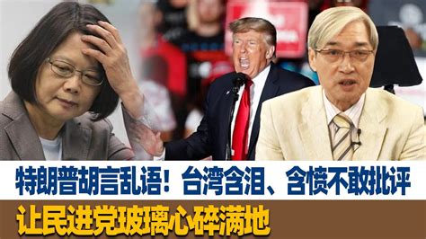 特朗普胡言乱语！张友骅：台湾含泪、含愤不敢批评，让民进党玻璃心碎满地 Youtube