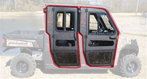 15 19 Polaris Ranger Crew 570xp 570 Xp Full Steel Doors Only For Cab