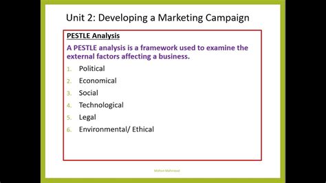 Unit 2 PESTLE Analysis Justification YouTube