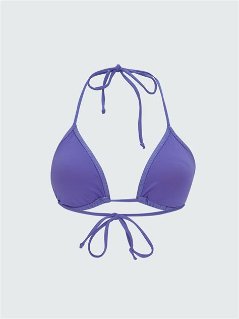 LCW ECO Mor Kadın Boyundan Bağlamalı Düz Bikini Üst S3AB07Z8 P0R LCW