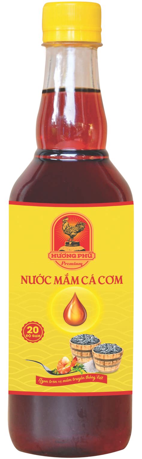 NƯỚC MẮM CÁ CƠM HƯƠNG PHÚ - 20 ĐỘ ĐẠM - CHAI NHỰA 500ML