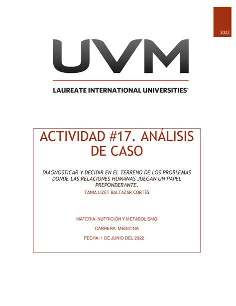 A Analisis De Caso Actividad Anlisis De Caso