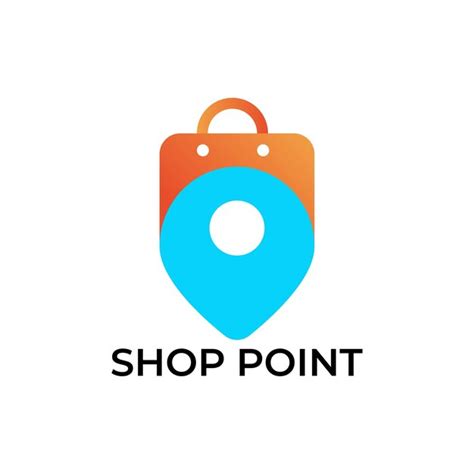 premium vector shop point logo