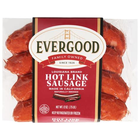 Evergood Fine Foods Hot Link Sausage 12 Oz Frys Food Stores