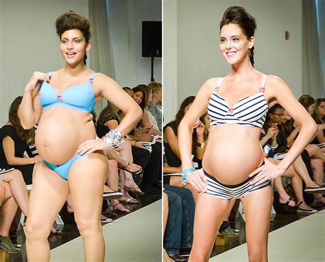 MANTÔ MULHERES GRÁVIDAS DESFILAM DE LINGERIE E FAZEM GINÁSTICA SIM