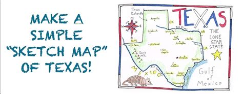 More fun with a SKETCH MAP of TEXAS - Maps for the Classroom