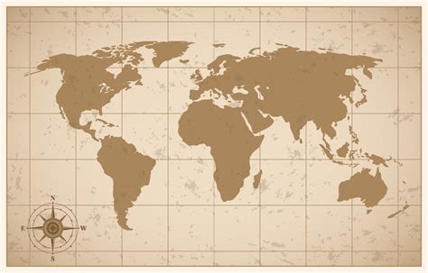 carte du monde vintage 2859397 Art vectoriel chez Vecteezy