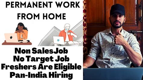 Permanent Work From Home Jobs For Freshers Pan India Hiring Salary