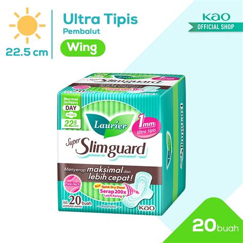 Jual Laurier Super Slimguard Pembalut Wanita Day Slim Breathable 225cm