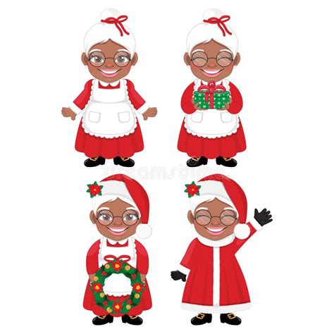 African American Mrs Claus Stock Illustrations 8 African American Mrs