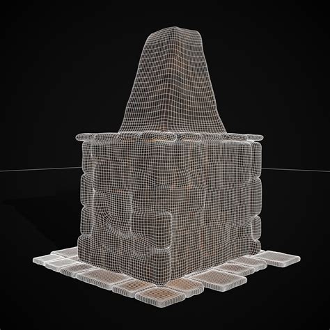 Medieval Mud Stone Fireplace 3d Model By Get Dead Entertainment
