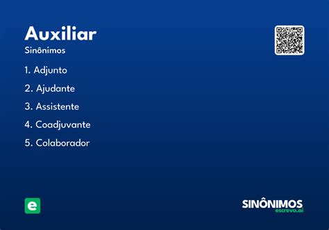 Significado Auxiliar - Auxiliar - Significado e Sinônimo - escreva.ai