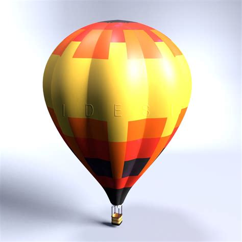 Hot Air Balloon Free D Model Ds Obj Blend Fbx Mtl Free D