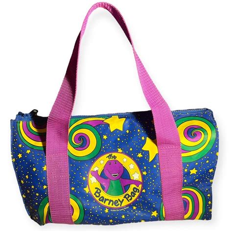 The Barney Bag Shoulder Bag Travel Bag 1994 14” Depop