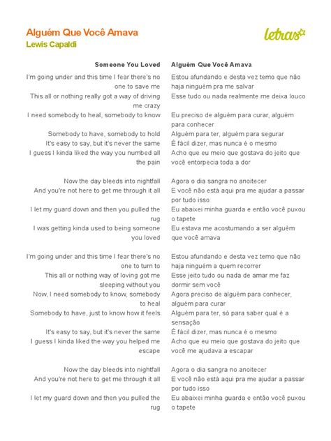 Tradução Da Musica Girlfriend - Tradução da música "Someone You Loved" | PDF | Autoajuda