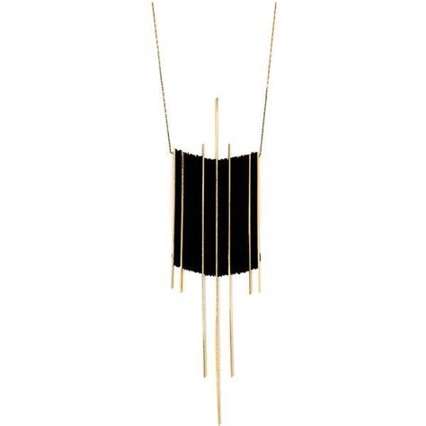 Michal Taharlev Repp Weave Necklace Textile Jewelry Woven Necklace