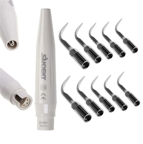 Dental Ultrasonic Piezo Scaler Handpiece 10 Dentist Scaling Tips Dte