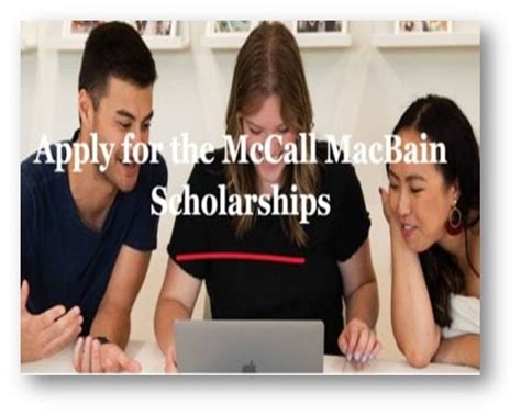 Fully Funded Mccall Macbain Scholarships 2023 At Mcgill University In