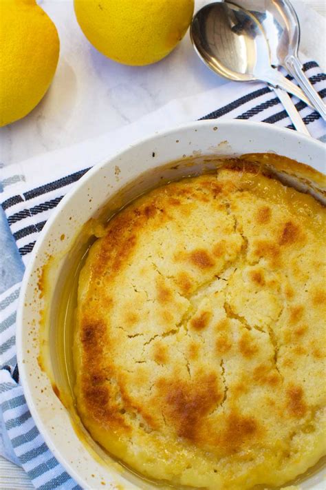 Easy Magic Lemon Pudding 5 Ingredients No Eggs Scrummy Lane