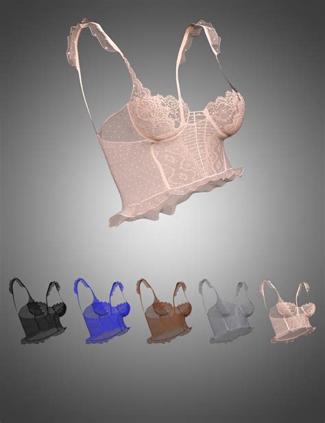 X Fashion Dreams Mesh Lingerie Top For Genesis Females Daz D