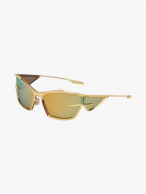 Giv Cut Unisex Sunglasses In Metal In Golden Givenchy Us