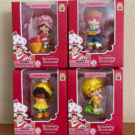 Strawberry Shortcake Figurines By TLS Toys Set Of 4 In 2024