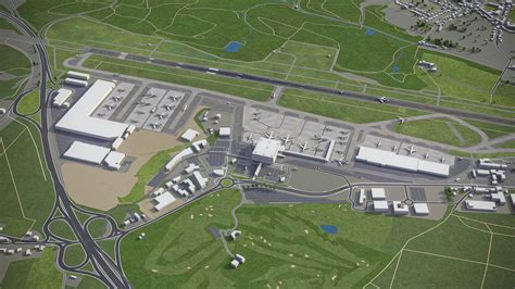 3D model Luxembourg Airport - LUX VR / AR / low-poly | CGTrader