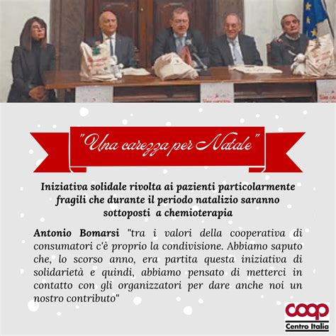 Coop Centro Italia E Acqua Rocchetta Portano Una Carezza Per Natale