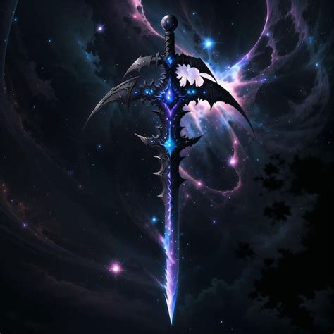 Premium Photo Cosmic Sword