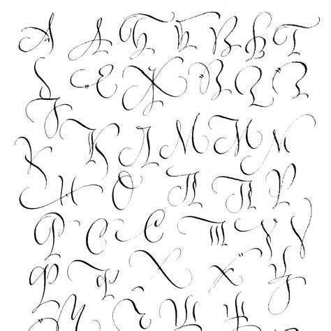 Каллиграфия трафарет (большое количество фото) - drawpics.ru