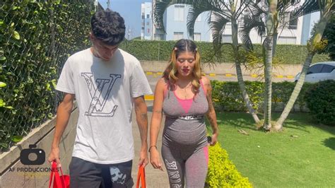 I Help My Pregnant Neighbor As A Pretext To Fuck Her Hard And Throw My Cum On Her Big Tits