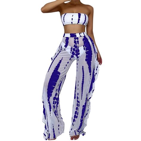 Caivo Sexy Split Bikini Sets Three Body Color Bikini Sets Swimwear Set Fresh Women Swimwears