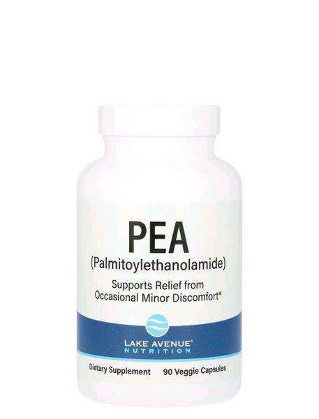 Lake Avenue Nutrition, ПЭА (пальмитоилэтаноламид), PEA, 90 капсул ...