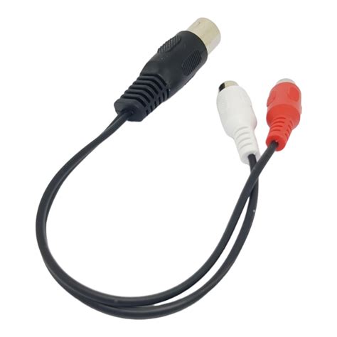 02m 5 Pin Din Male Plug To Twin Rca Phono Sockets Adapter Cable Ebay