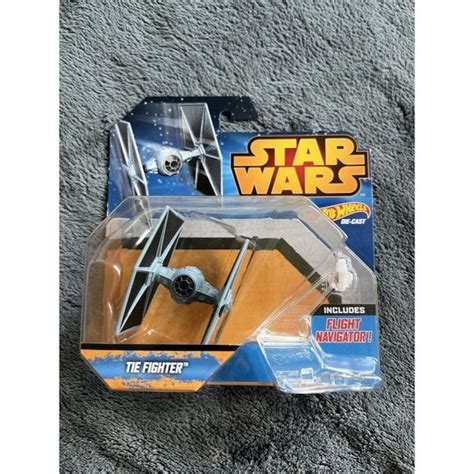 Hot Wheels Toys Star Wars Hot Wheels Starship Tie Fighter And Flight Navigator Mattel New