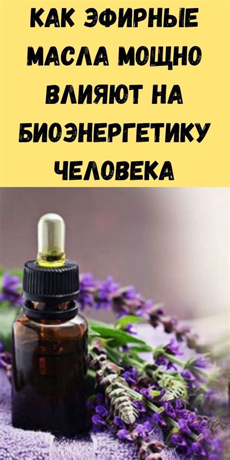 Как эфирные масла мощно влияют на биоэнергетику человека - Журнал для ...