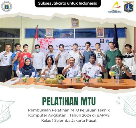 Pembukaan Pelatihan MTU Di BAPAS Kelas 1 Salemba PPKD Jakarta Pusat