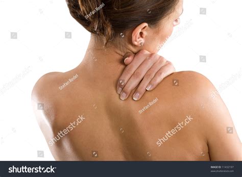Woman Behind Naked Body Holding Her Stock Photo 11432197 Shutterstock