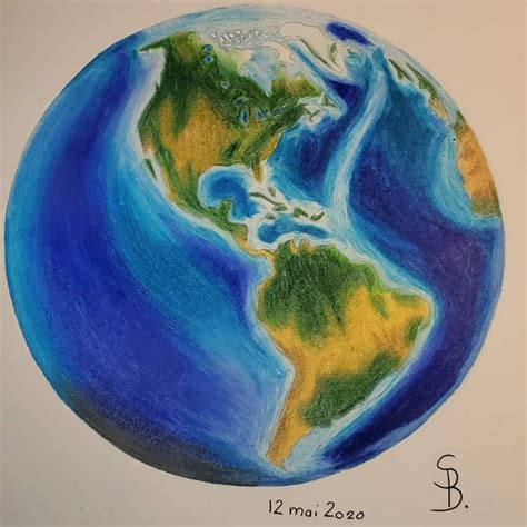 Realistic Earth Drawing