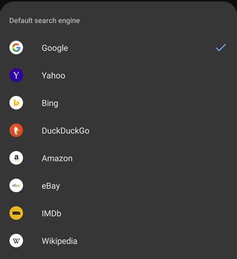 Opera For Android How To Change The Default Search Engine Technipages