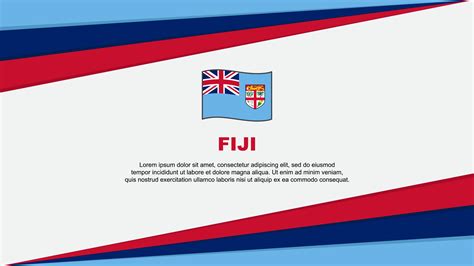 Fiji Flag Abstract Background Design Template. Fiji Independence Day ...