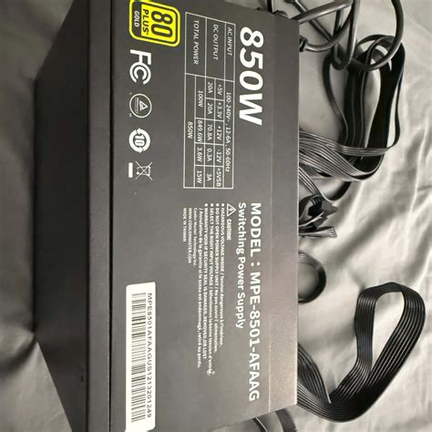 Cooler Master MWE Gold 850 V2 Full Modular, 850W, 80+ Gold Efficiency ...