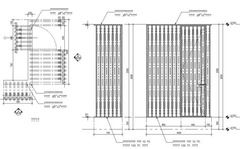 Shutter Design And Door In Details In Autocad Dwg File