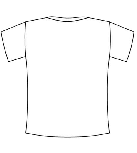 T Shirt Coloring Page Coloring Home